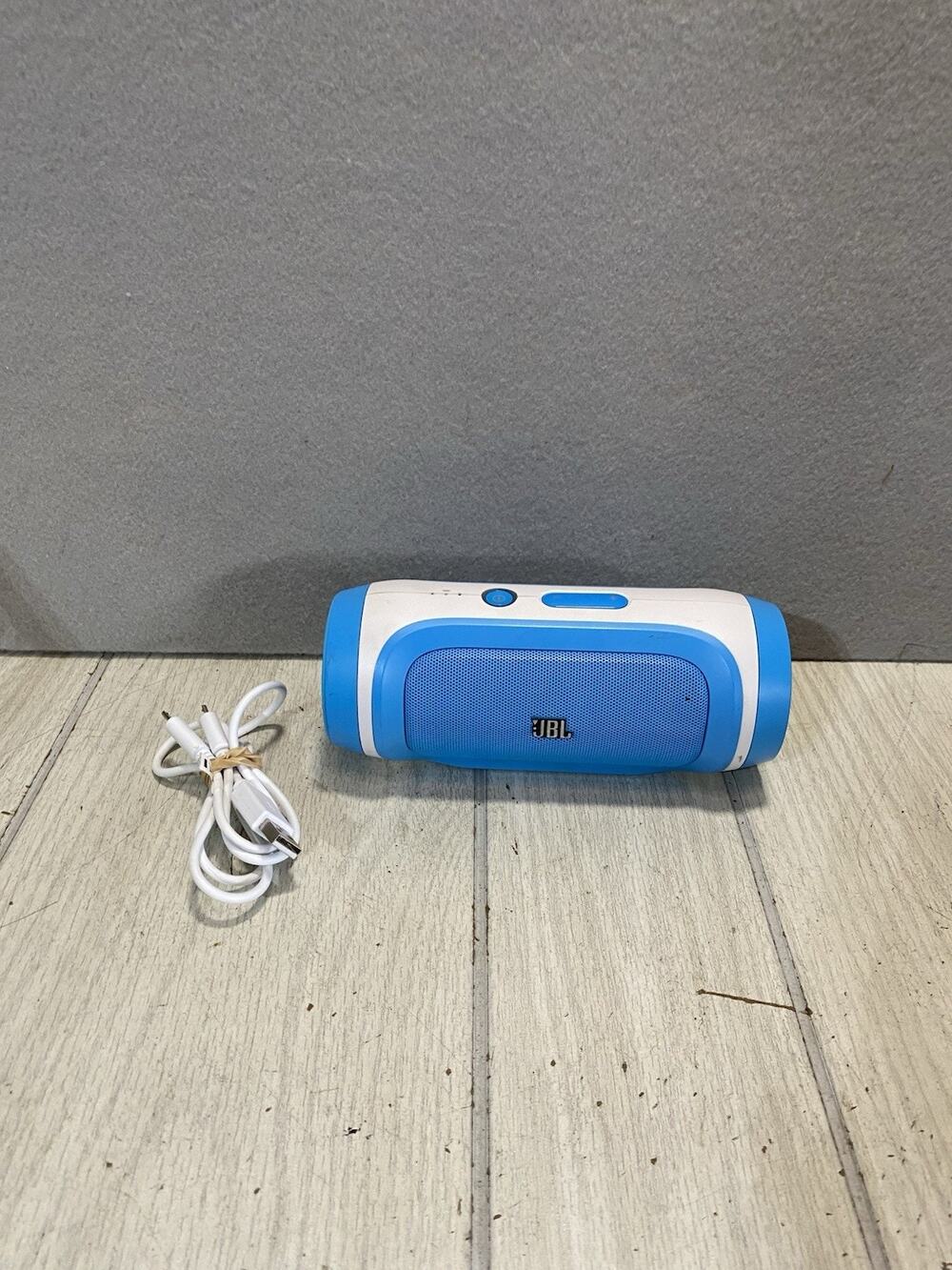 Authentic JBL Charge Portable Bluetooth Speaker Blue/White